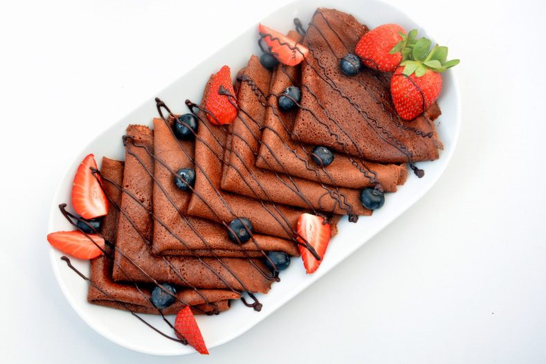 Шоколадные блины