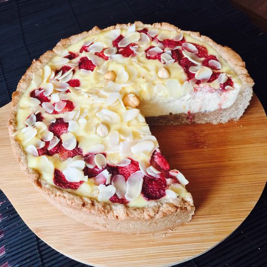 Ванильный чизкейк с голубикой