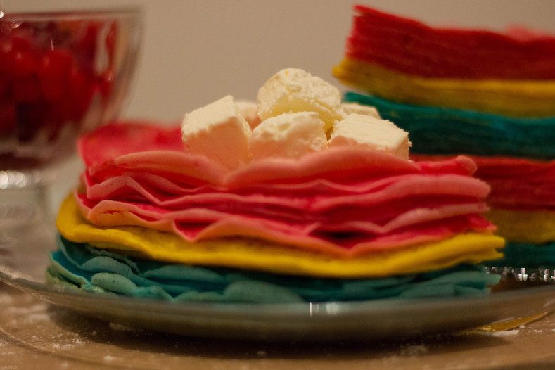 Цветные блинчики