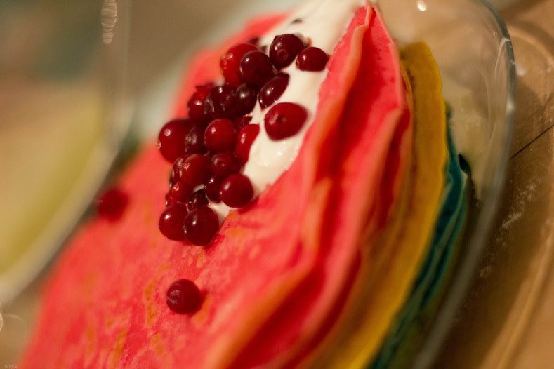 Цветные блинчики