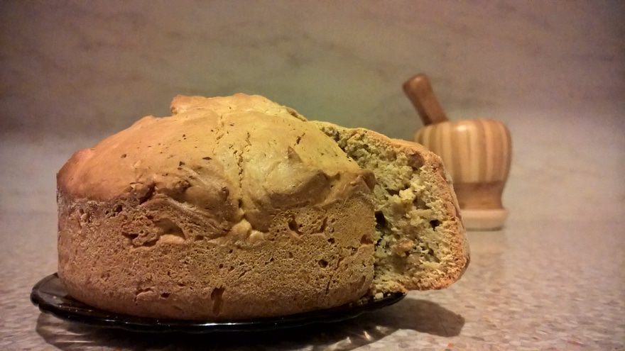 Арахисовый кекс с цукатами