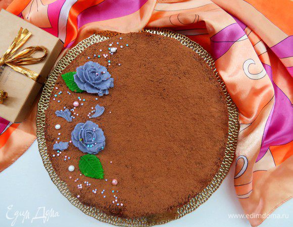 Бархатный шоколадный пирог с маскарпоне