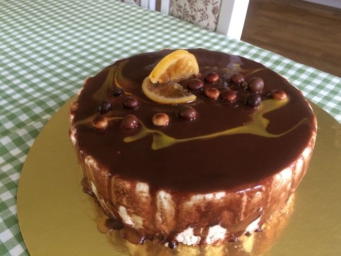 Торт «Бри-груша-херес»