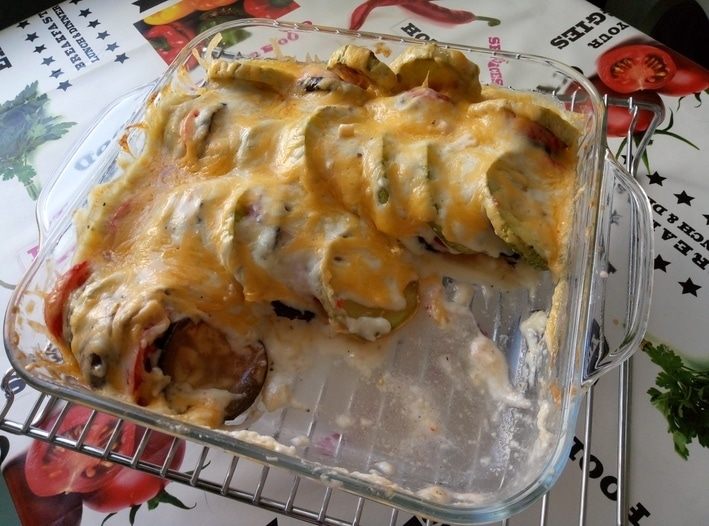 Овощной тиан под соусом