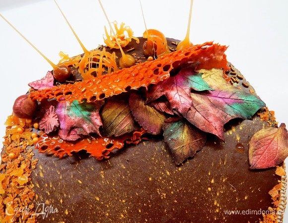 Французский воздушный муссовый торт с грильяжем