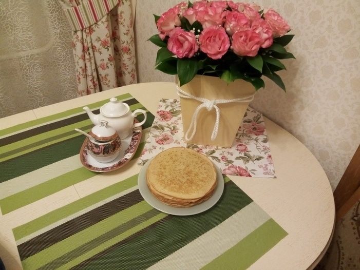 Заварные блины на кефире