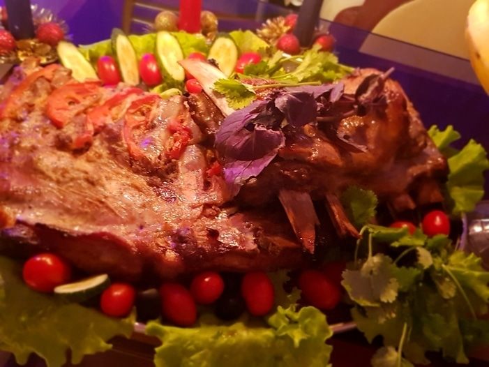 Ребрышки праздничные под горчично-медовым соусом 