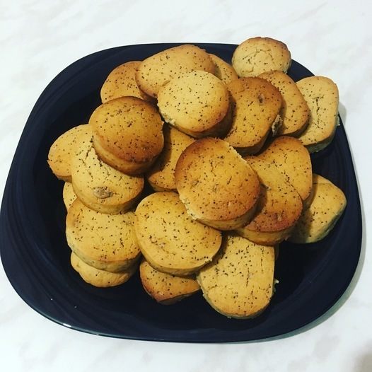 Ванильное печенье с халвой