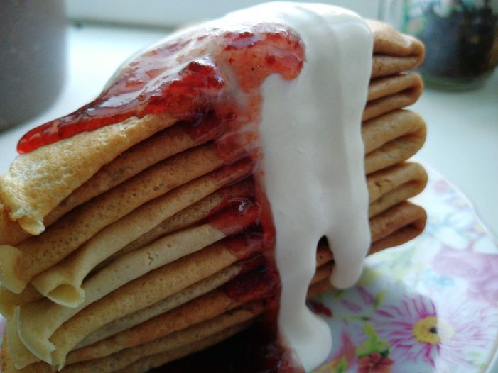 Блины с творогом