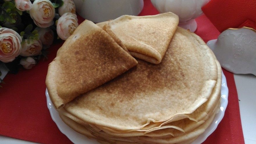 Блинчики с грибным жюльеном 