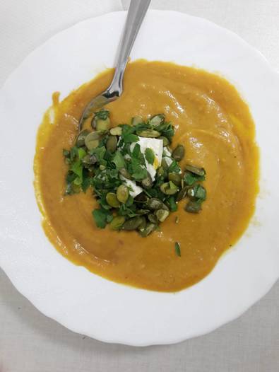 Тыквенно-томатный суп