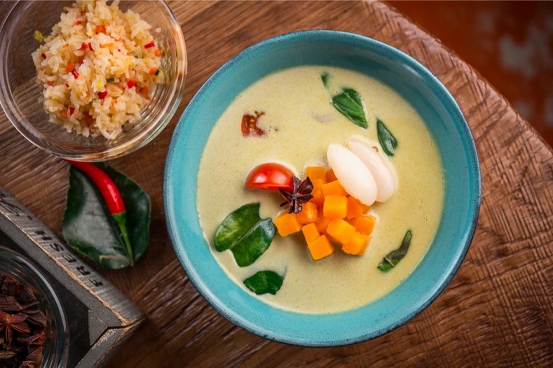 Вегетарианский карри с тыквой от шеф-повара ресторана Carne/Vino