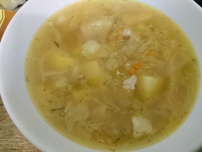 Бабушкины щи из квашеной капусты с горохом