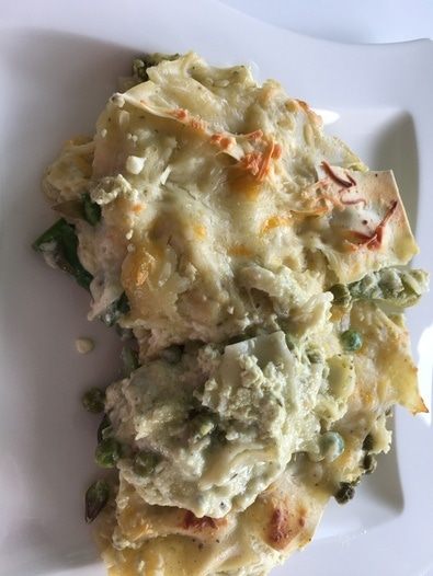 Лазанья Верди со спаржей и песто Дженовезе