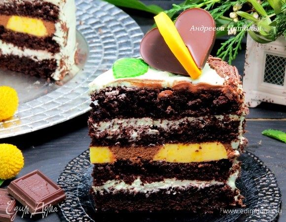 Торт «Шоколад-Мята-Лимон»