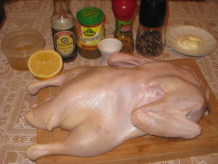 Утка, фаршированная айвой