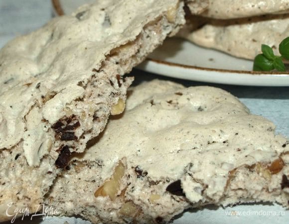 Белковое печенье с орехами и шоколадом