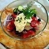 Греческий салат с заправкой из феты