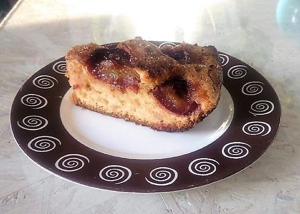 Сливовый пирог по рецепту из газеты "The New York Times"