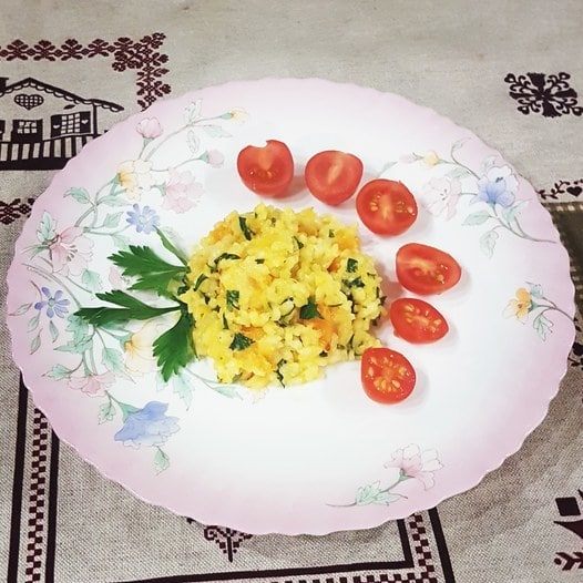 Детское ризотто с тыквой