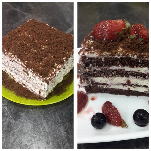 Творожный торт с клубничной начинкой