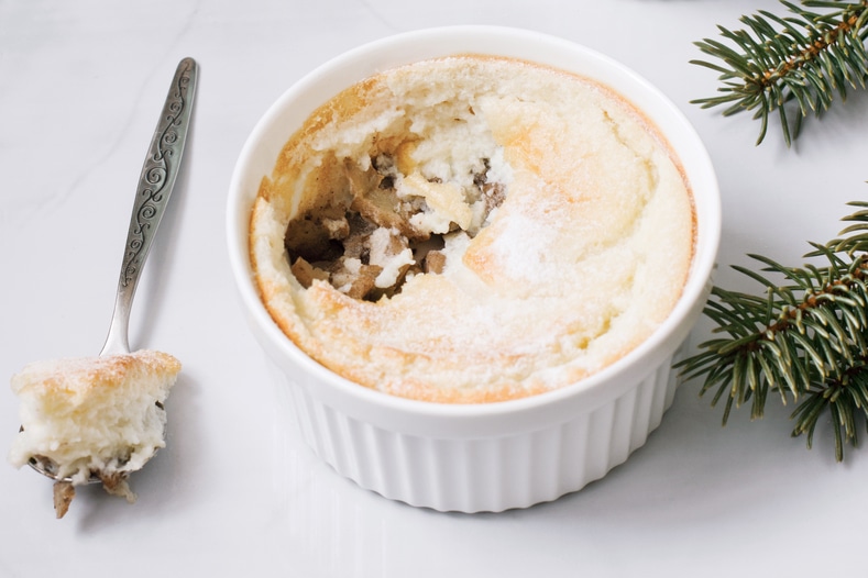 Пудинг с яблоком