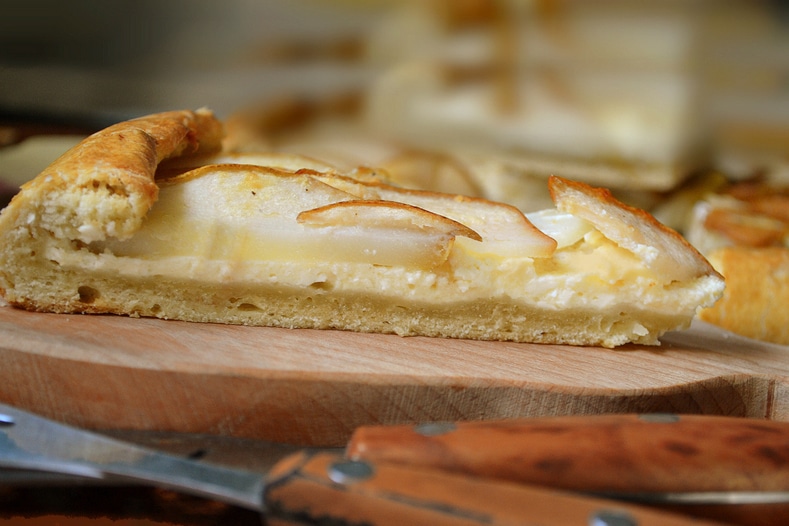 Галета с грушей и творогом