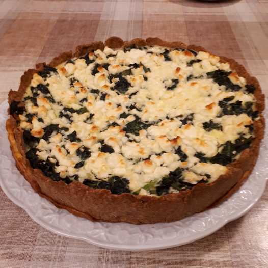 Тарт со шпинатом