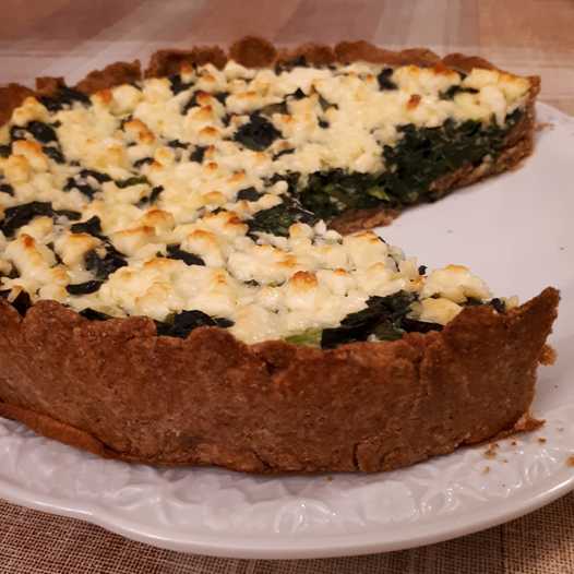 Тарт со шпинатом
