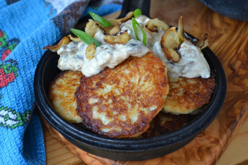 Драники с мачанкой по-белорусски