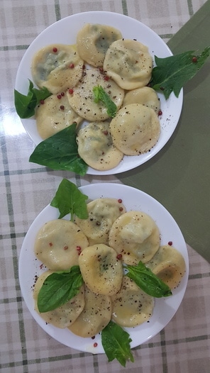 Равиоли с рикоттой и шпинатом