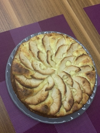 Яблочно-творожная запеканка с кешью