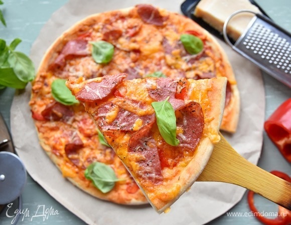 Дрожжевое тесто для пиццы – пошаговый рецепт приготовления с фото