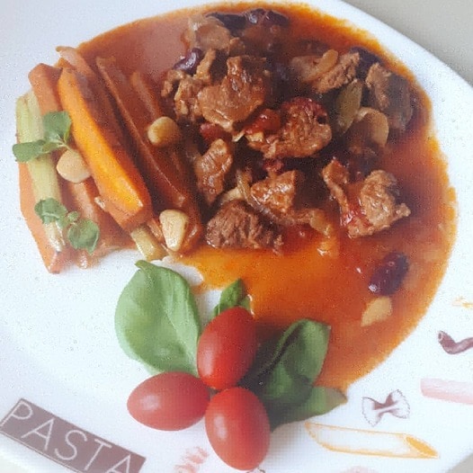 Говядина в темном пиве