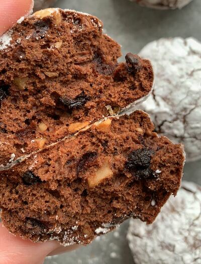 Мраморное печенье с фундуком и шоколадом