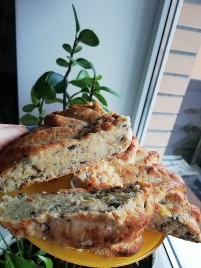 Маффины из кабачков с грибами