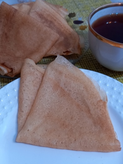 Тонкие блины на молоке и кипятке 