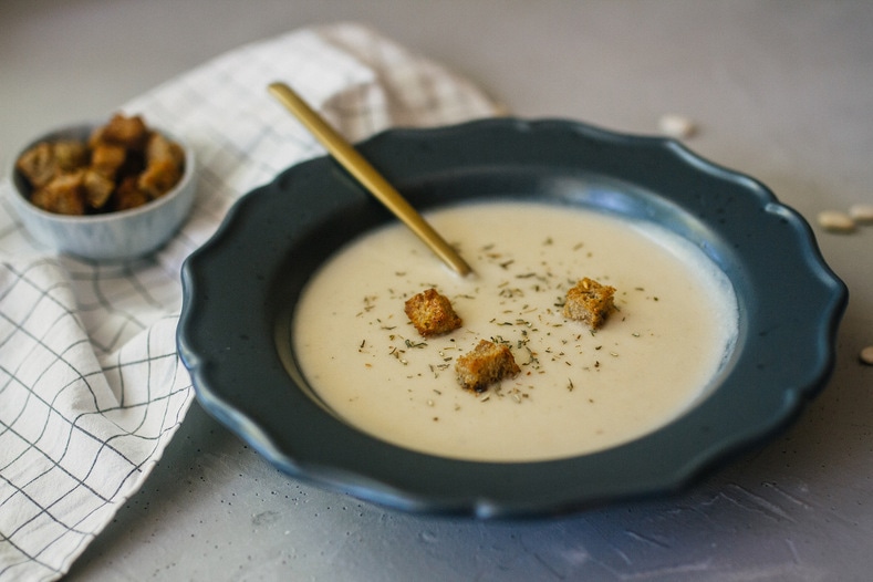 Крем-суп из белой фасоли