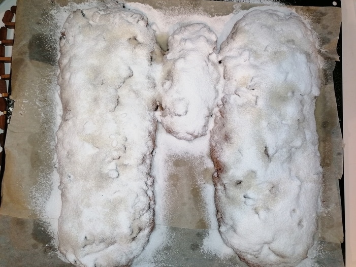 Творожный рождественский штоллен