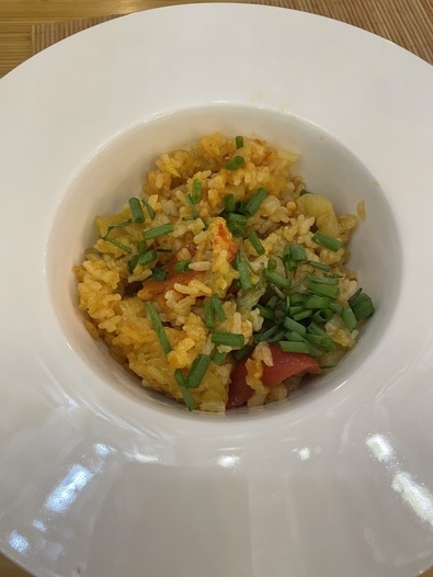 Рис с запеченным перцем, сельдереем и помидорами 