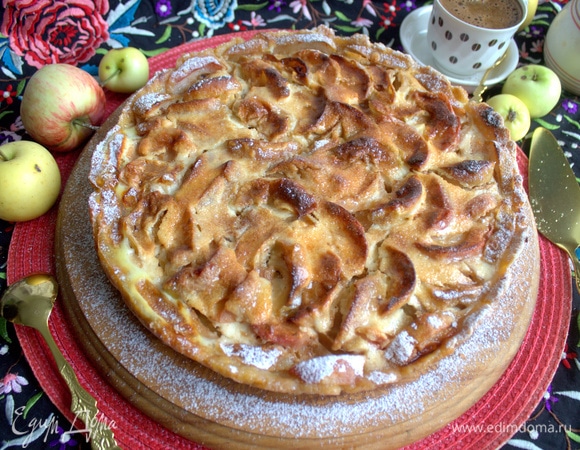 Яблочный пирог на цитрусовом тесте