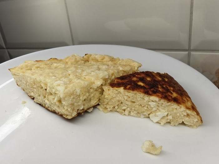 Творожная ПП-запеканка с яблоком