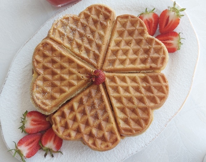 Венские вафли на кефире