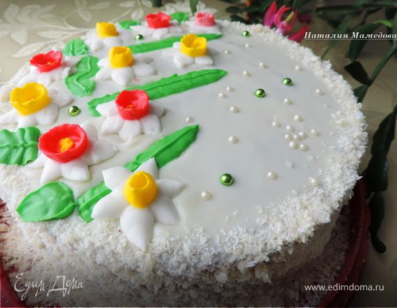 Айсинговые нарциссы и листочки (подробный МК и руководство к действию)