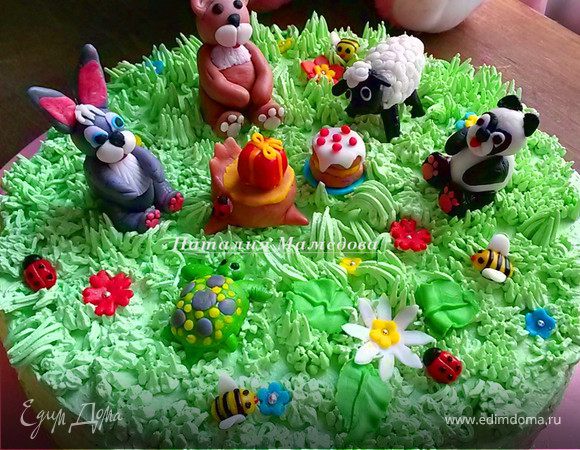 Забавные зверушки из мастики: зайчик, панда, овечка