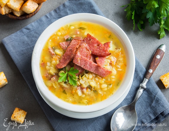 Гороховый суп: пошаговые рецепты с фото
