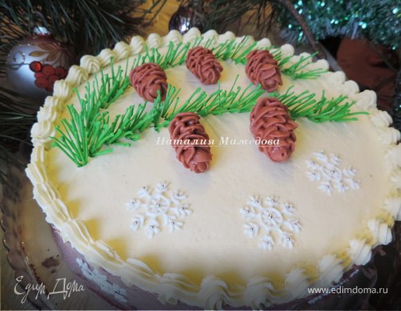 Новогодний МК: айсинговые шишки и еловая хвоя