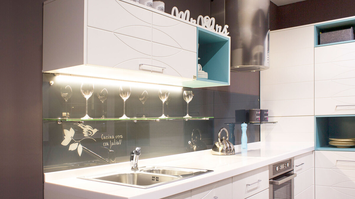 Cтеновая панель by Julia Vysotskaya в Мастерской кухонь «Едим Дома!» 