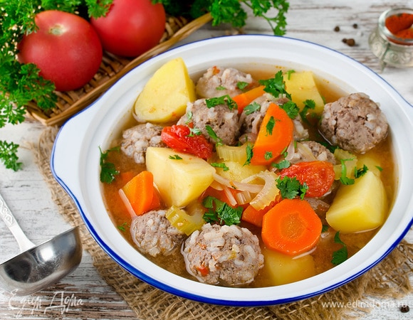Борщ мясной рецепт – Украинская кухня: Супы. «Еда»