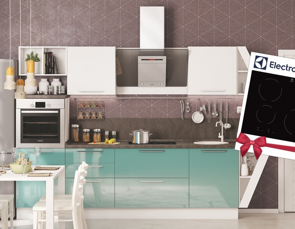 Мастерская кухонной мебели «Едим Дома!» дарит варочную поверхность!